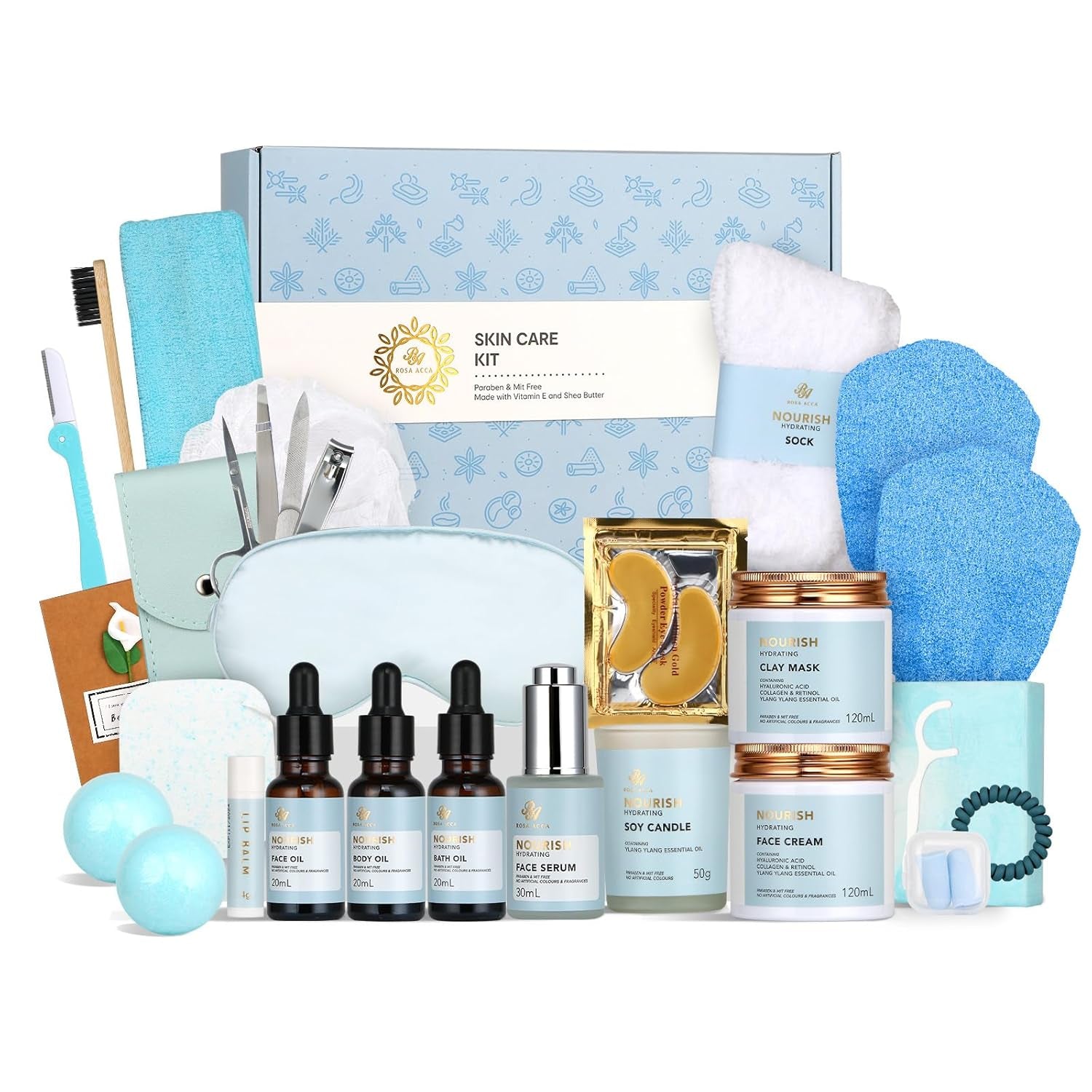 28-Piece Deluxe Skincare Gift Set – Perfect Mother’s Day Gift for Women & Men