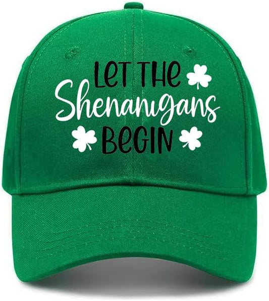 Shamrock-Green Baseball Cap for Men & Women – St. Patrick’s Day Sun Hat, Breathable Outdoor Sports Golf Cap