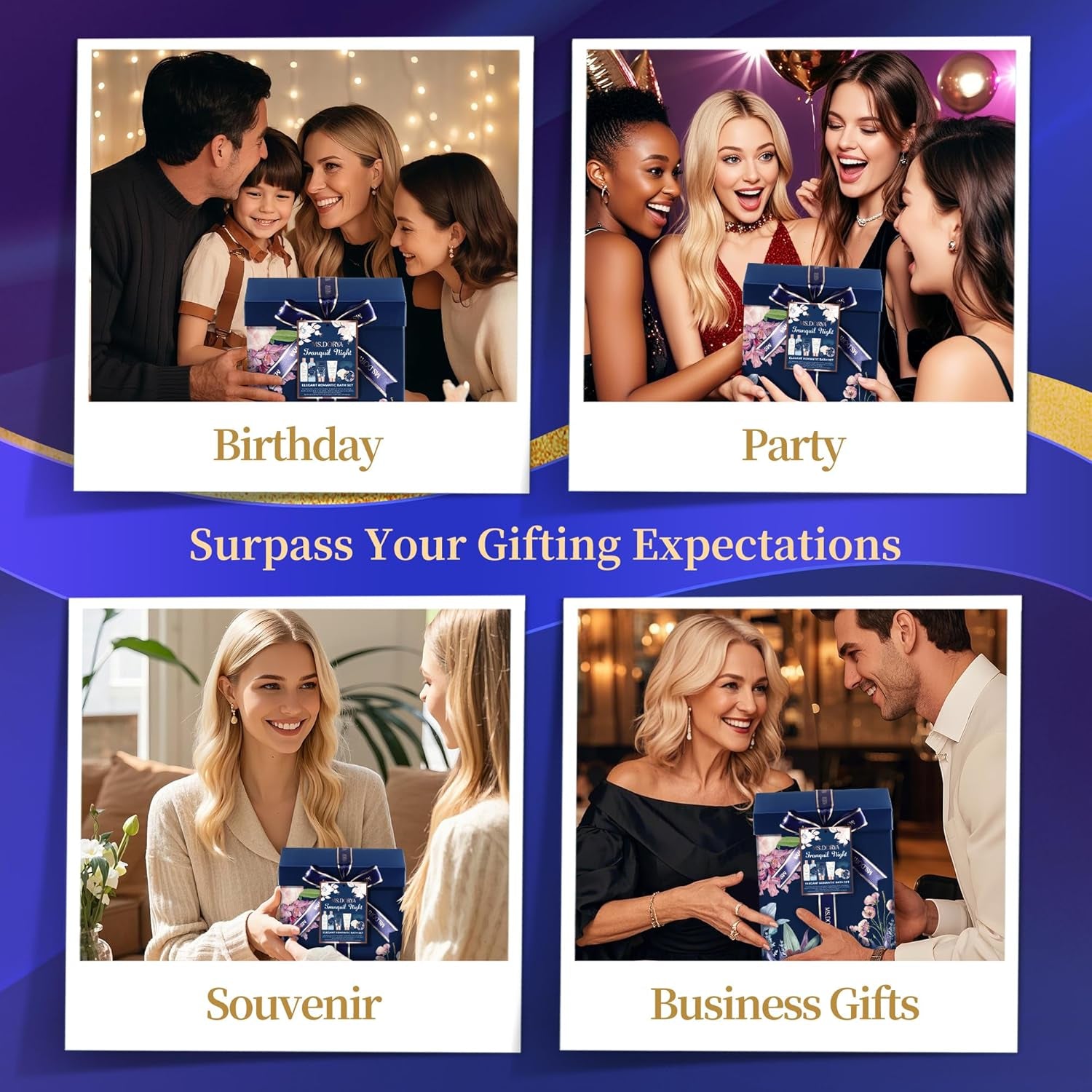 "Pamper Her with Love! 💖✨ 8-Piece Spa Gift Basket – Perfect Mother’s Day, Birthday & Holiday Gift for Her!"