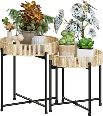 Wood Plant Stand – Indoor & Outdoor Multi-Tier Plant Shelf for Garden & Home Décor