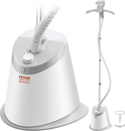Portable Handheld Fabric Steamer, 900W Quick Heat Steamer for Clothes, Wrinkle Remover Clothing Iron Intelligent Controller & Auto-Off & Large Detachable Water Tank, with Gloves, 240Ml