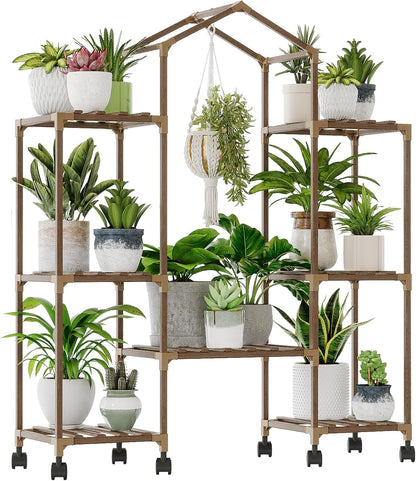 Wood Plant Stand – Indoor & Outdoor Multi-Tier Plant Shelf for Garden & Home Décor