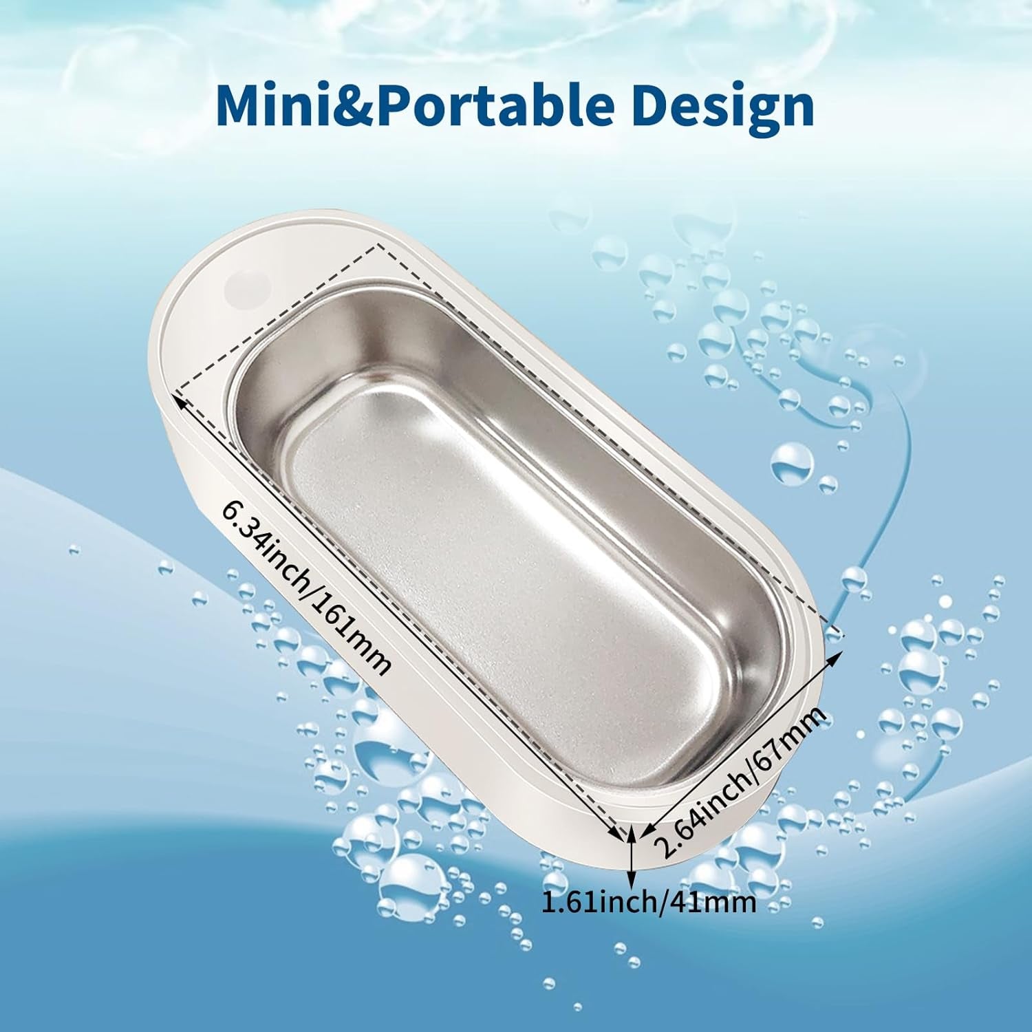 Sparkle & Shine! 43kHz Ultrasonic Jewelry & Eyeglass Cleaner for a Deep, Gentle Clean! ✨💍👓