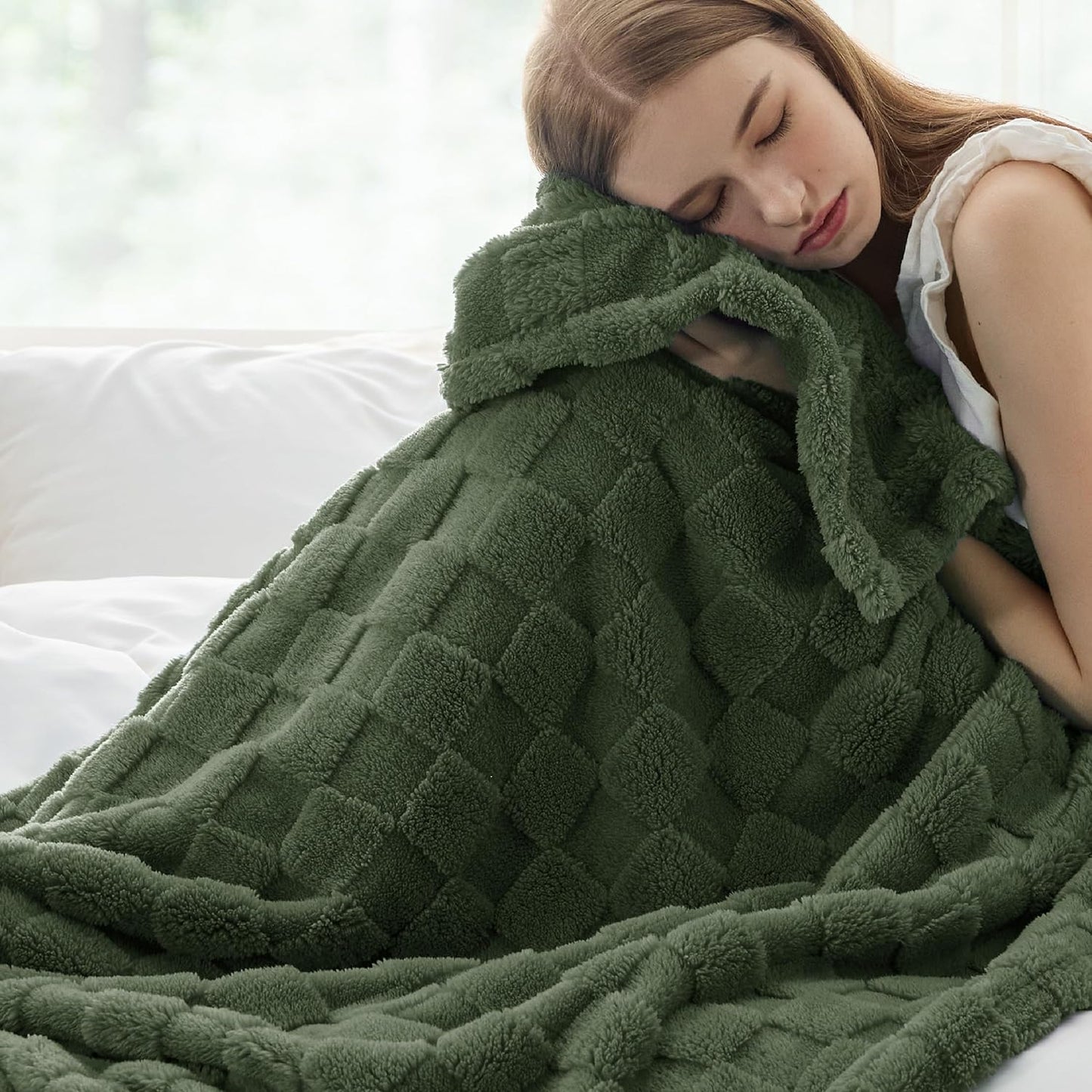 Throw Blanket for Couch - Super Soft Cozy Blankets for Women, Cute Small Throws for Girls