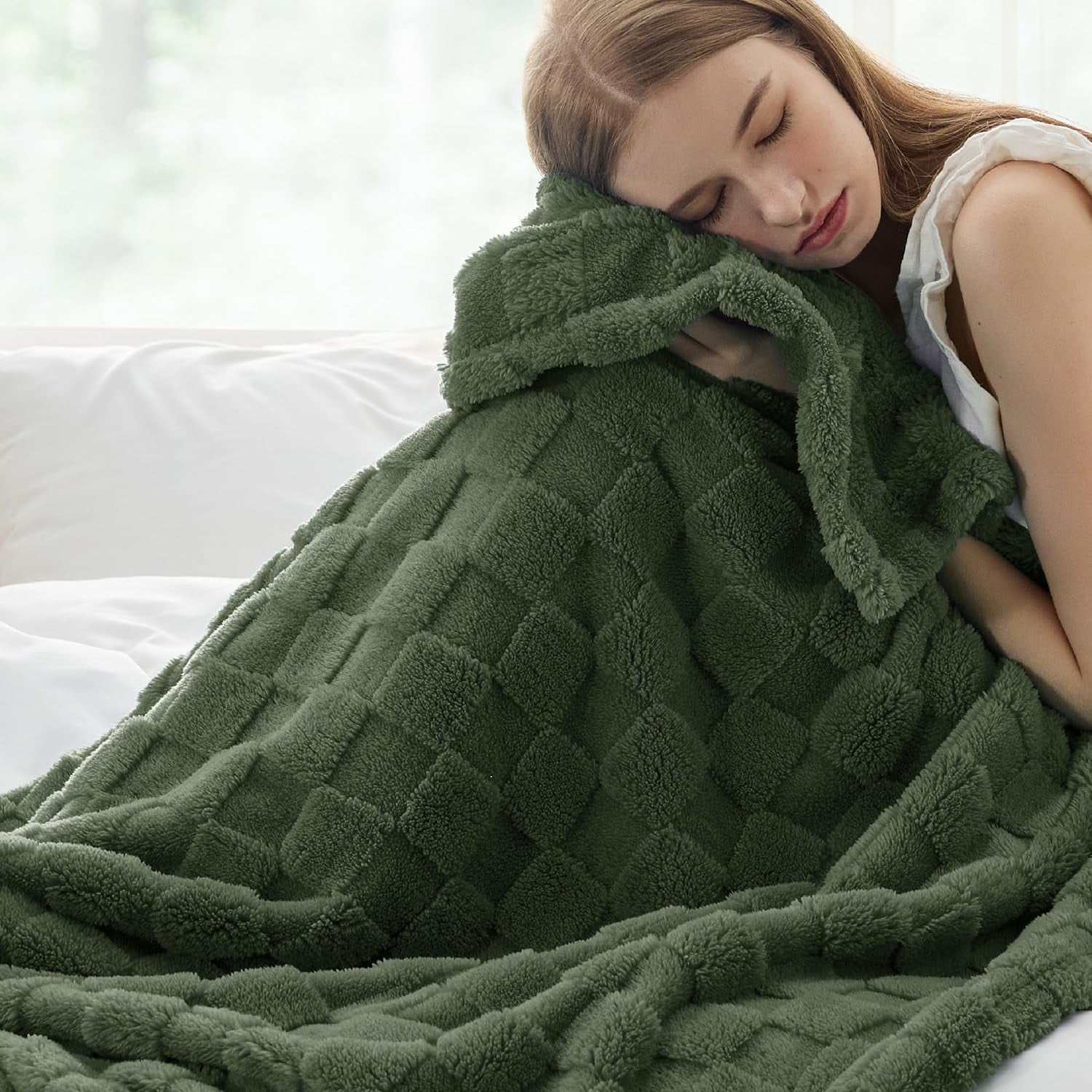 Throw Blanket for Couch - Super Soft Cozy Blankets for Women, Cute Small Throws for Girls