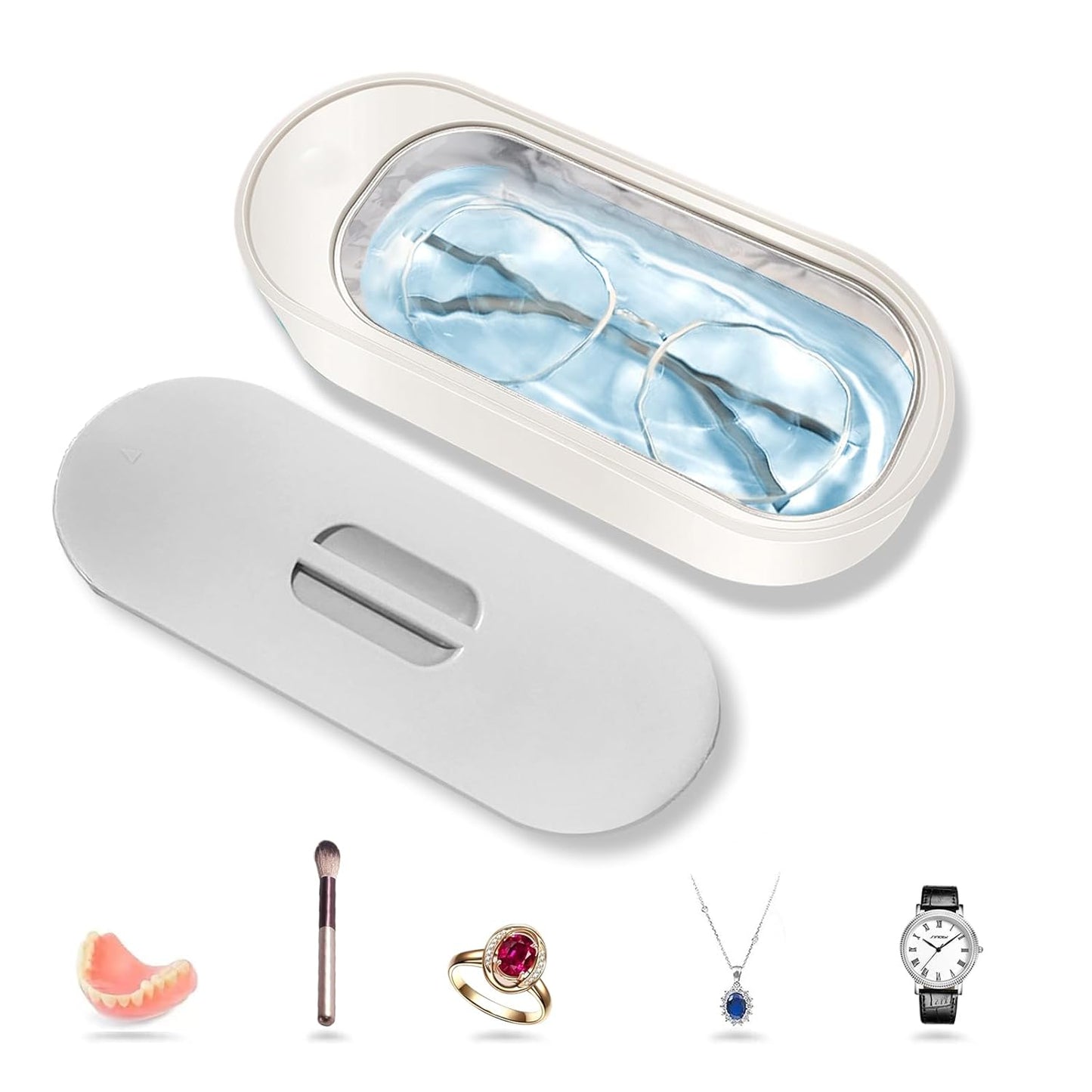 Sparkle & Shine! 43kHz Ultrasonic Jewelry & Eyeglass Cleaner for a Deep, Gentle Clean! ✨💍👓