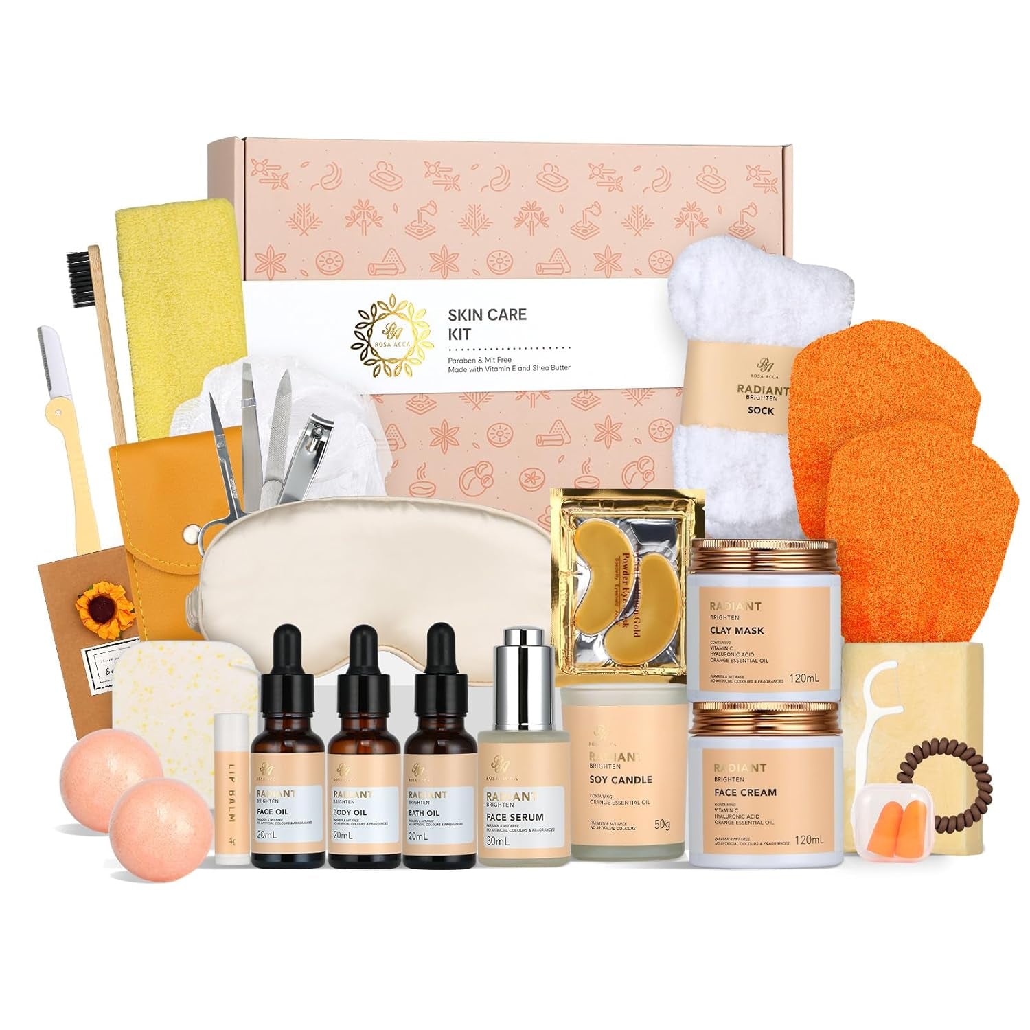 28-Piece Deluxe Skincare Gift Set – Perfect Mother’s Day Gift for Women & Men