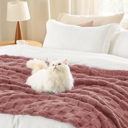 Throw Blanket for Couch - Super Soft Cozy Blankets for Women, Cute Small Throws for Girls