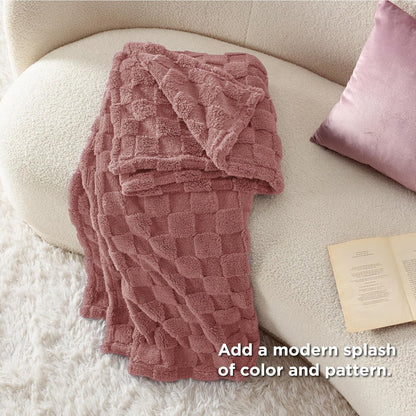 Throw Blanket for Couch - Super Soft Cozy Blankets for Women, Cute Small Throws for Girls