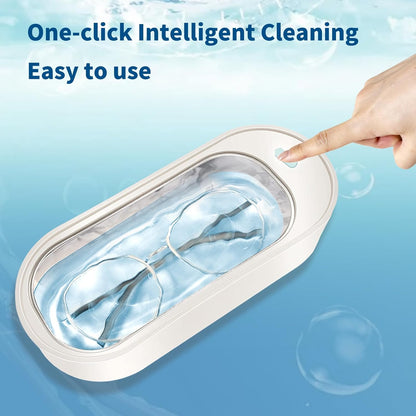Sparkle & Shine! 43kHz Ultrasonic Jewelry & Eyeglass Cleaner for a Deep, Gentle Clean! ✨💍👓