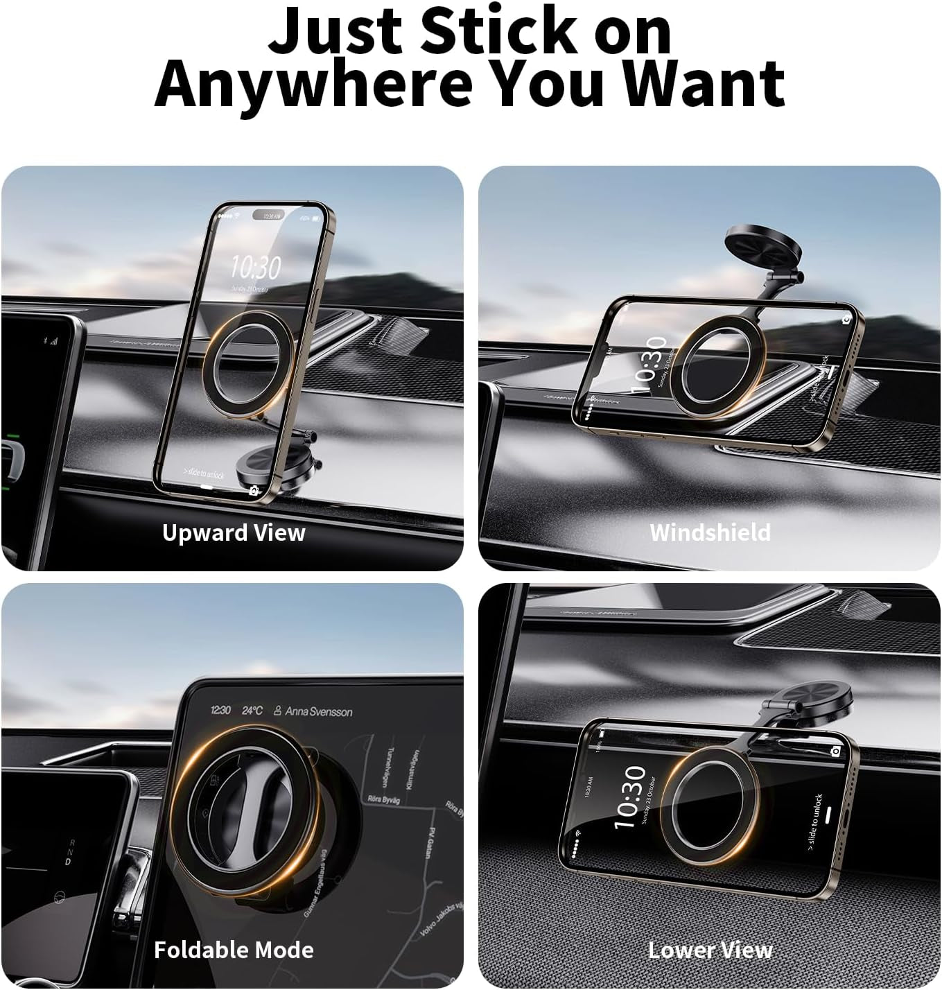 Magnetic Car Phone Holder – Ultra-Strong MagSafe Mount for iPhone 16, 15, 14, 13 Pro Max & All Phones